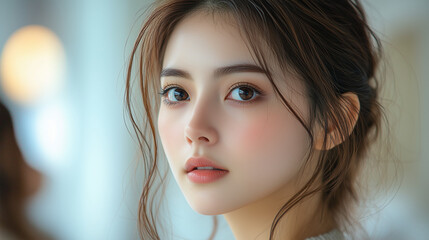 Natural beauty with soft lighting