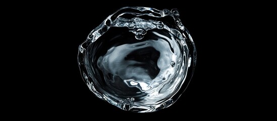 Abstract Water Splash Photography: Crystal Clear Droplet Impact