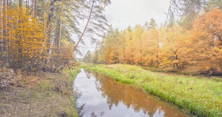 River with trees on both sides