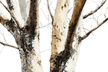 A picture of a tree with bare branches and no foliage