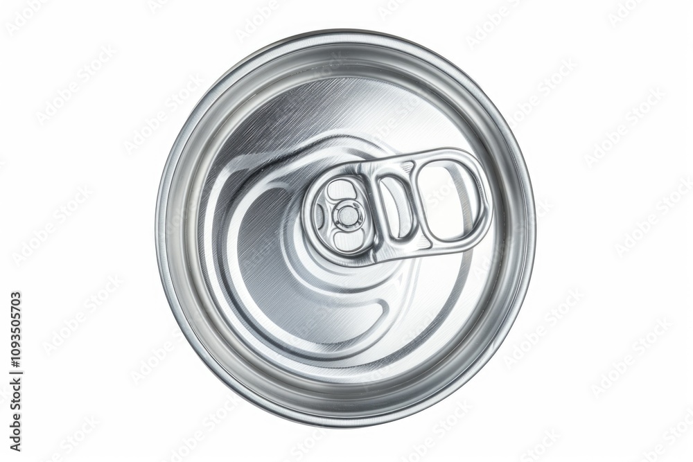 Poster a close-up shot of a soda can, ideal for use in food or drink related contexts