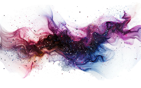 Whimsical Fiber Ballet on transparent background PNG.