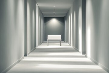 Obraz premium empty room with walls and windows