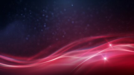 Abstract Red Waves Dark Background Design