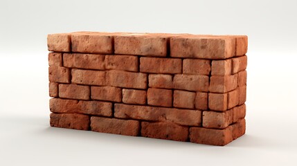 Brick: Isolated Backdrop Highlighting Bold and Strong Architectural Texture
