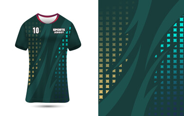 Sublimation jersey design vector Illustration. Sports t-shirt, jersey design for sublimation printing.