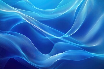 Obraz premium Blue abstract background featuring wavy lines