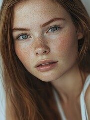 Fototapeta premium Elegant Female Portrait with Soft Focus