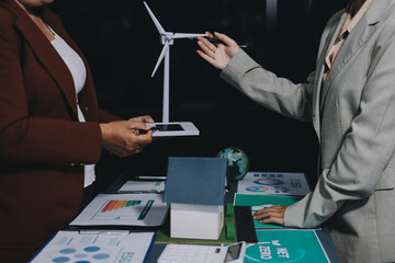 Carbon offset price report CO2 emission. Future growth Net zero waste in ESG ethical SME office...