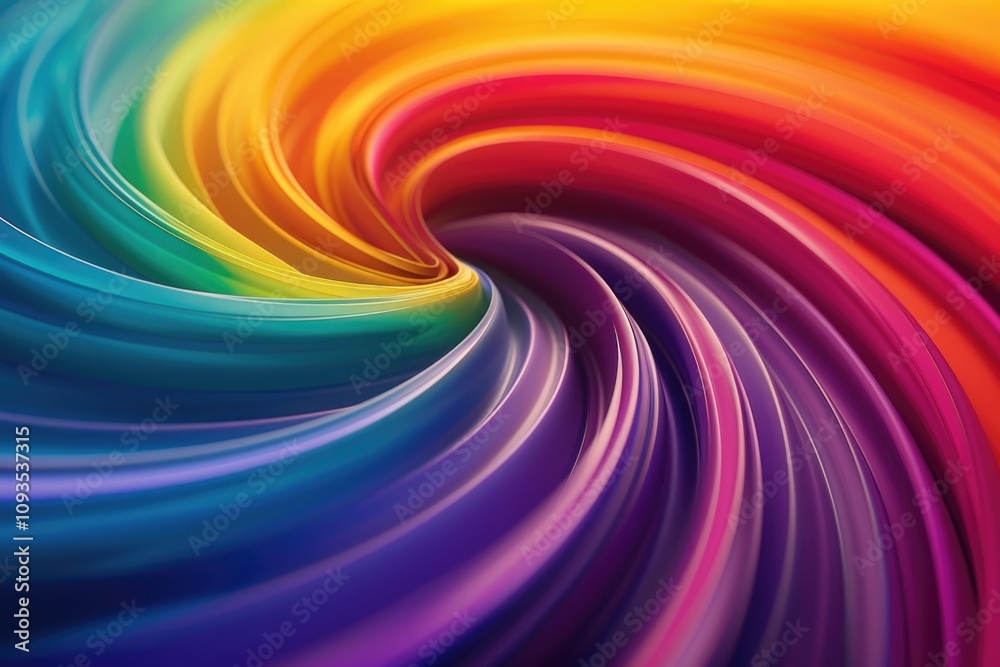 Aufkleber A vibrant and artistic design featuring a colorful whirlpool on a dark background, perfect for use in designs where a pop of color is needed