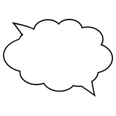Fototapeta premium Blank empty speech bubbles vector illustration