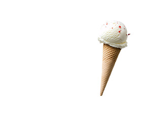 a white ice cream cone