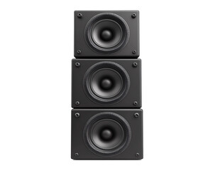 Fototapeta premium a black speaker tower with black speakers