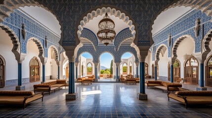 Obraz premium Intricate mosaic art a close examination of stunning patterns and textures in mosque decor