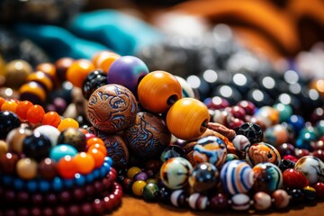 Explore a diverse prayer kit featuring unique rugs and beads crafted from quality materials