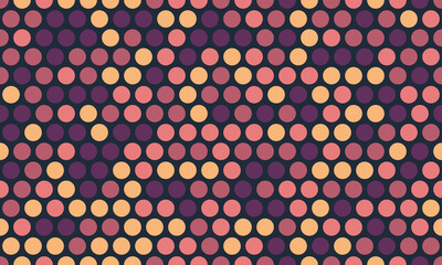 Seamless spotted pattern with abstract circles, perfect for textile prints, wallpaper, or creative geometric posters. Trendy polka dot design for modern backgrounds.