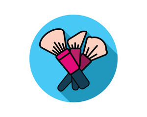 Beauty, Body Care and Cosmetics. Vector Linear Flat Icons and Design Elements