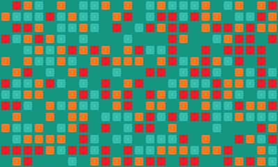 Geometric grid pattern with textured cubes and bright colours. Great for trendy, minimal designs, fabric prints, or background decor.