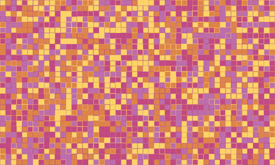 Elegant mosaic tile pattern with vibrant colours. Perfect for textile, decorative covers, or modern graphic design with structured and symmetrical appeal.