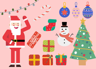 Christmas vector icon sheet