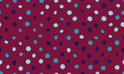 Polka dot vector pattern with geometric circles. Perfect for textile designs, wallpaper, or trendy poster backgrounds with an abstract minimalist style.