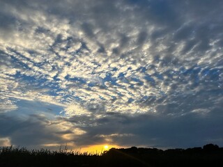 just beautiful view on skies