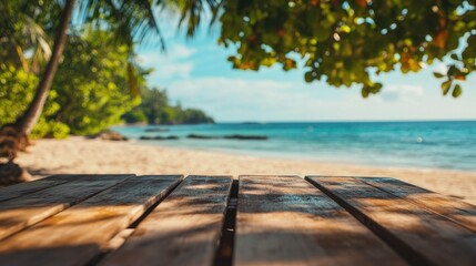 Fototapeta premium Serene Tropical Beach Getaway