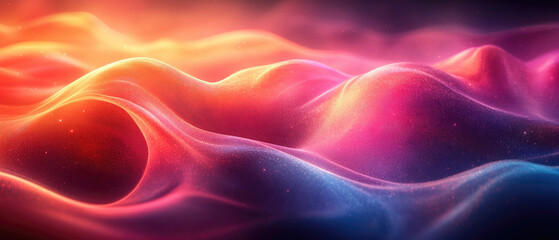 Obraz premium Abstract Colorful Energy Waves