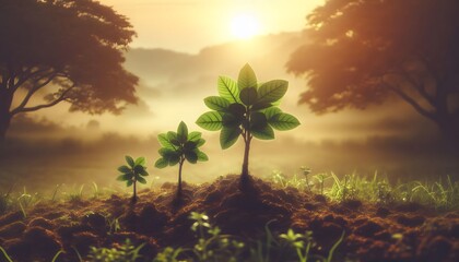 tree growth in nature