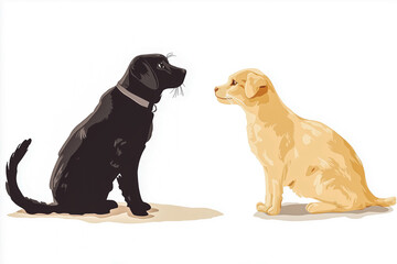 Dog and cat transparent background