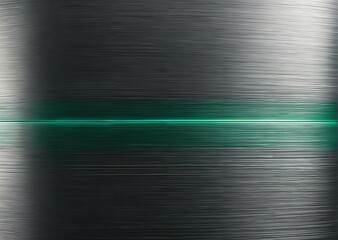 Naklejka premium Elegant Brushed Titanium Surface with Emerald Accents and Intricate Patterns