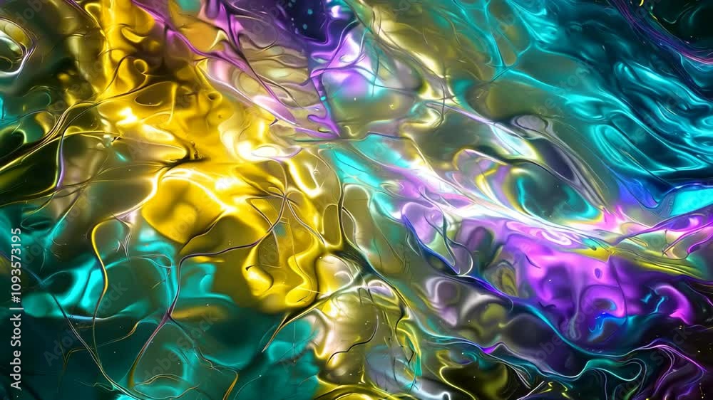 Poster A digital rendering of a neural network, visualized as an intricate network of flowing lines and colors, Visualizing the concept of neural networks