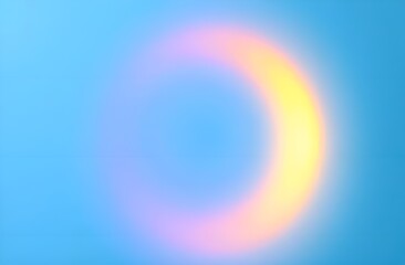 Fototapeta premium Abstract colorful background with circle light on pastel blue background.