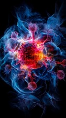 Fototapeta premium A computer generated image of a cancer cell