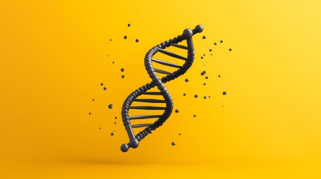 DNA symbol on a bright background