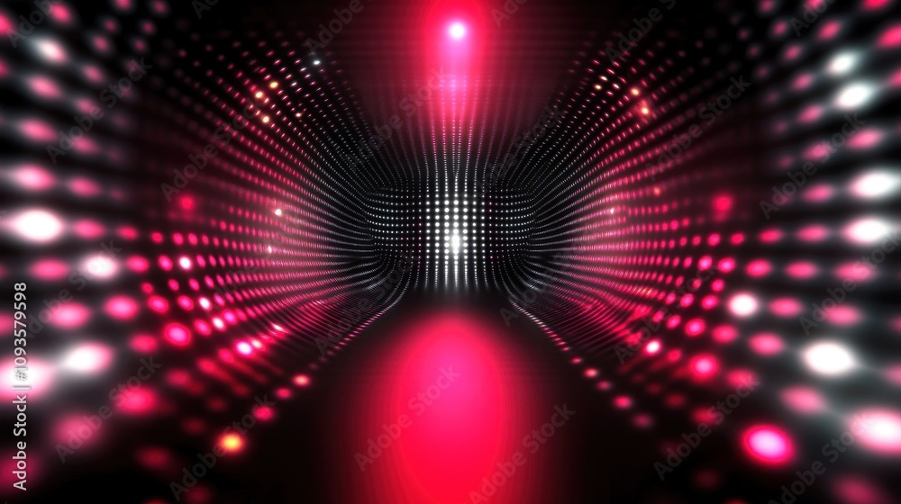 Aufkleber A vibrant, abstract tunnel of lights creating a dynamic visual effect.
