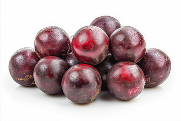 Obraz premium Fresh Water Chestnuts Isolated on White