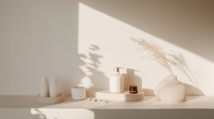 Empty medicine cabinet shelves reveal a life free from dependency, symbolizing health and self-reliance. Emptiness as a sign of wellness and proactive lifestyle choices.