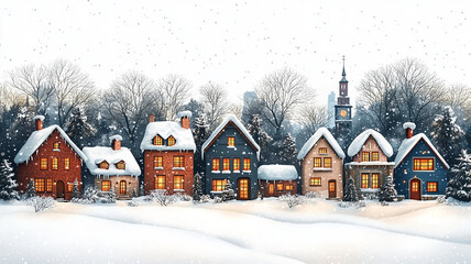 Fototapeta premium Winter House