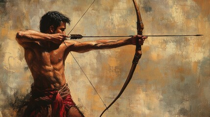 The Archer's Focus: A Masterpiece of Artistic Expression