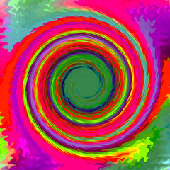abstract artistic colorful color burst swirly background with rainbow art design