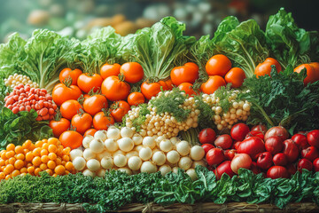 Healthy Lifestyle with Fresh Organic Vegetables