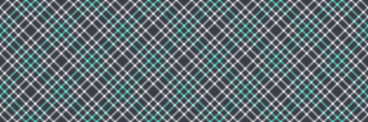 Nostalgia plaid fabric textile, trendy pattern background tartan. Small vector texture check seamless in dark and white colors.