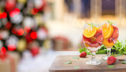 Festive toast.