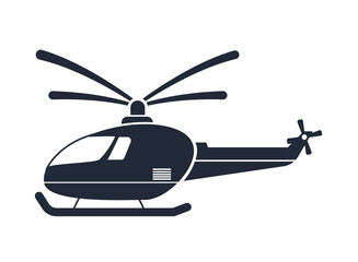 transportation helicopter silhouette