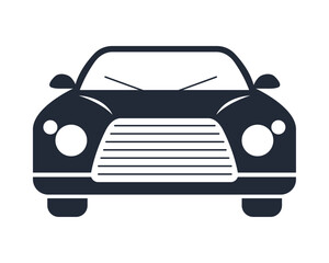 car transportation front silhouette