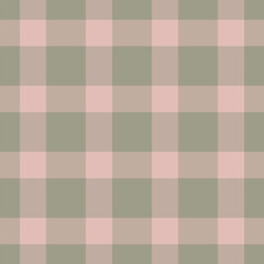Present fabric textile background, scrap texture tartan check. Old plaid vector seamless pattern in pastel and light colors.