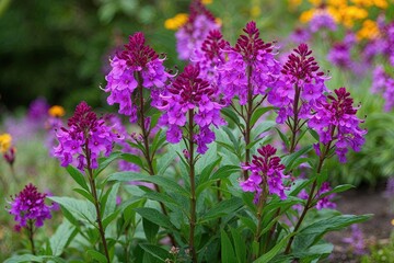 Fototapeta premium Glorious Fireweed Plant Featuring Vibrant Purple Flowers in Nature's Beauty