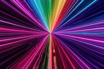 Fototapeta premium Dynamic Neon Abstract Fluid Motion Background Design