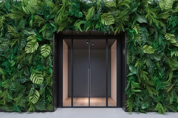 3D Nature Foliage and Green Branches Rendering for Architectural Visualization and Showcase